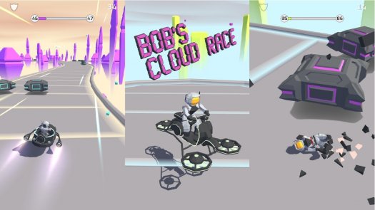 Bob's Cloud Race: Casual low poly game
